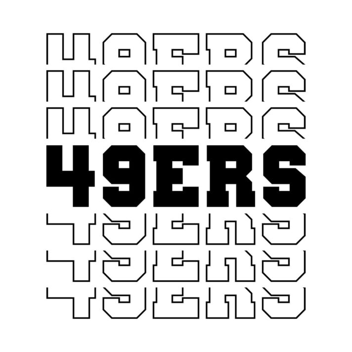 49ers Stacked SVG 2525