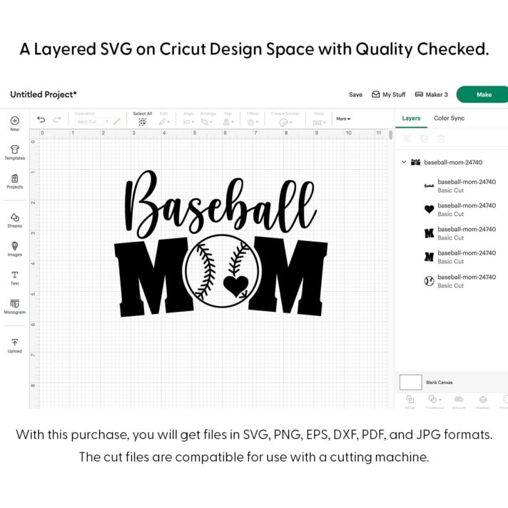Baseball Mom SVG 24740