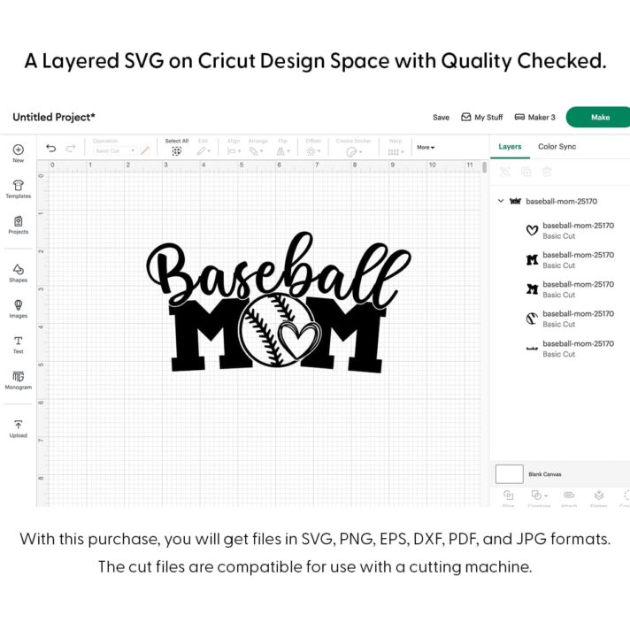 Baseball Mom SVG 25170