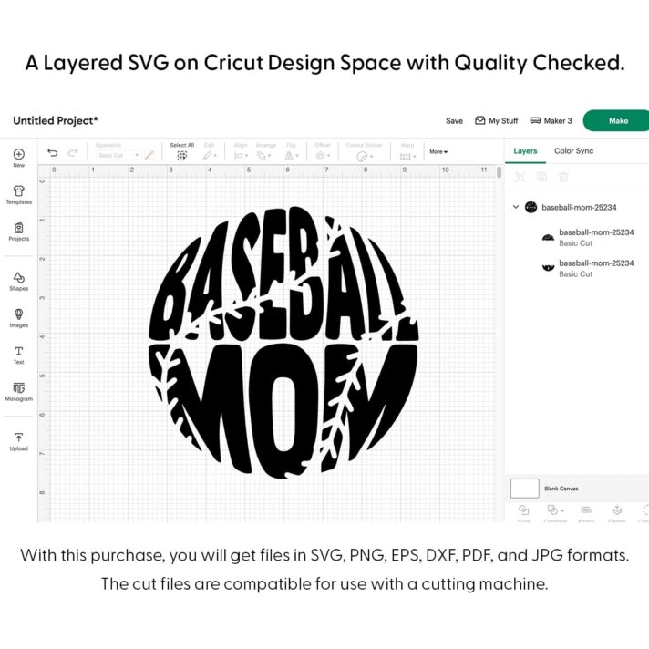 Baseball Mom SVG 25234