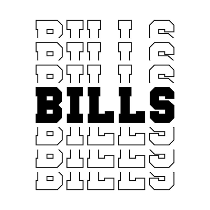 Bills Stacked SVG 2557