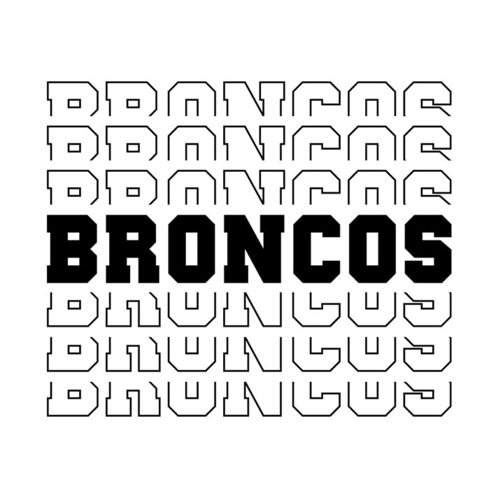 Broncos Stacked SVG 2560