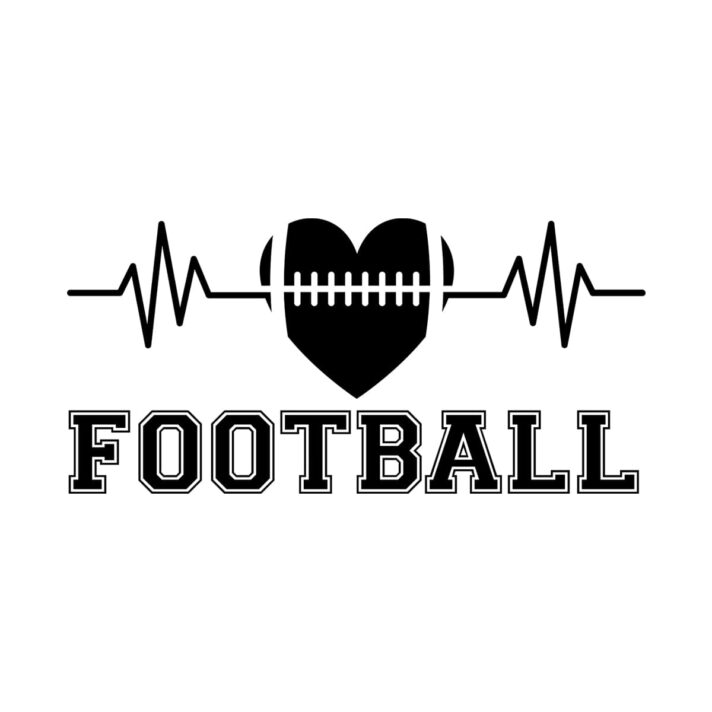 Football Heartbeat SVG 21713