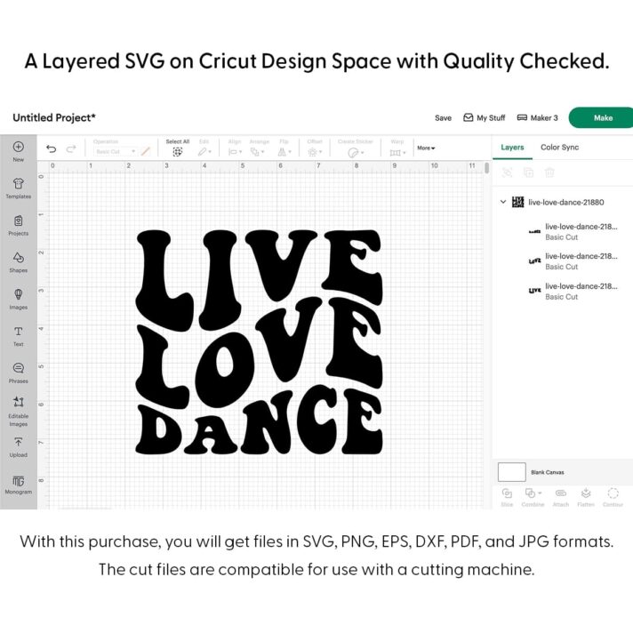 Live Love Dance SVG 21880