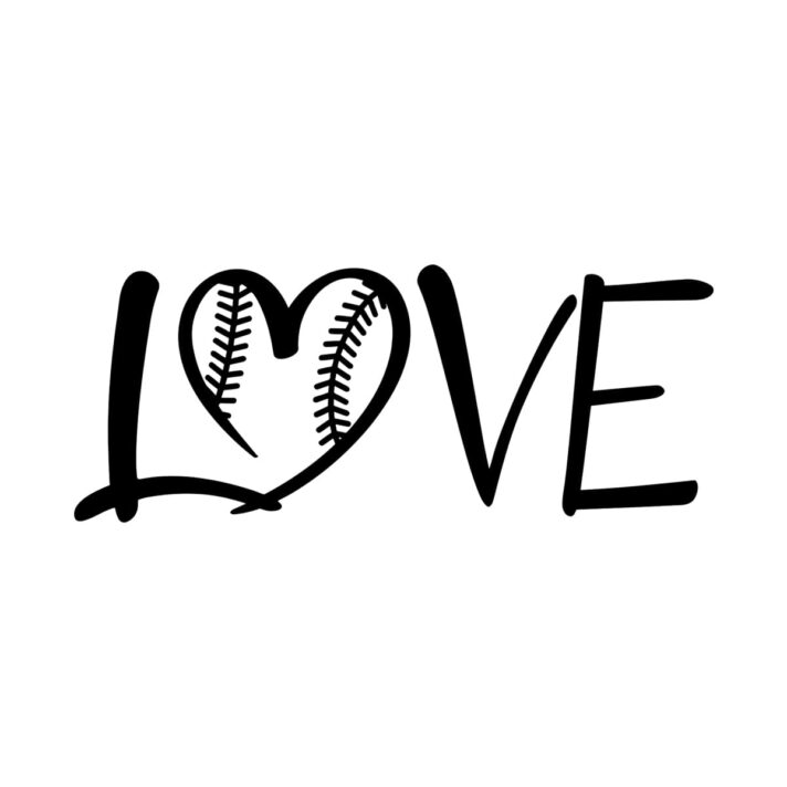 Love Baseball SVG 25141