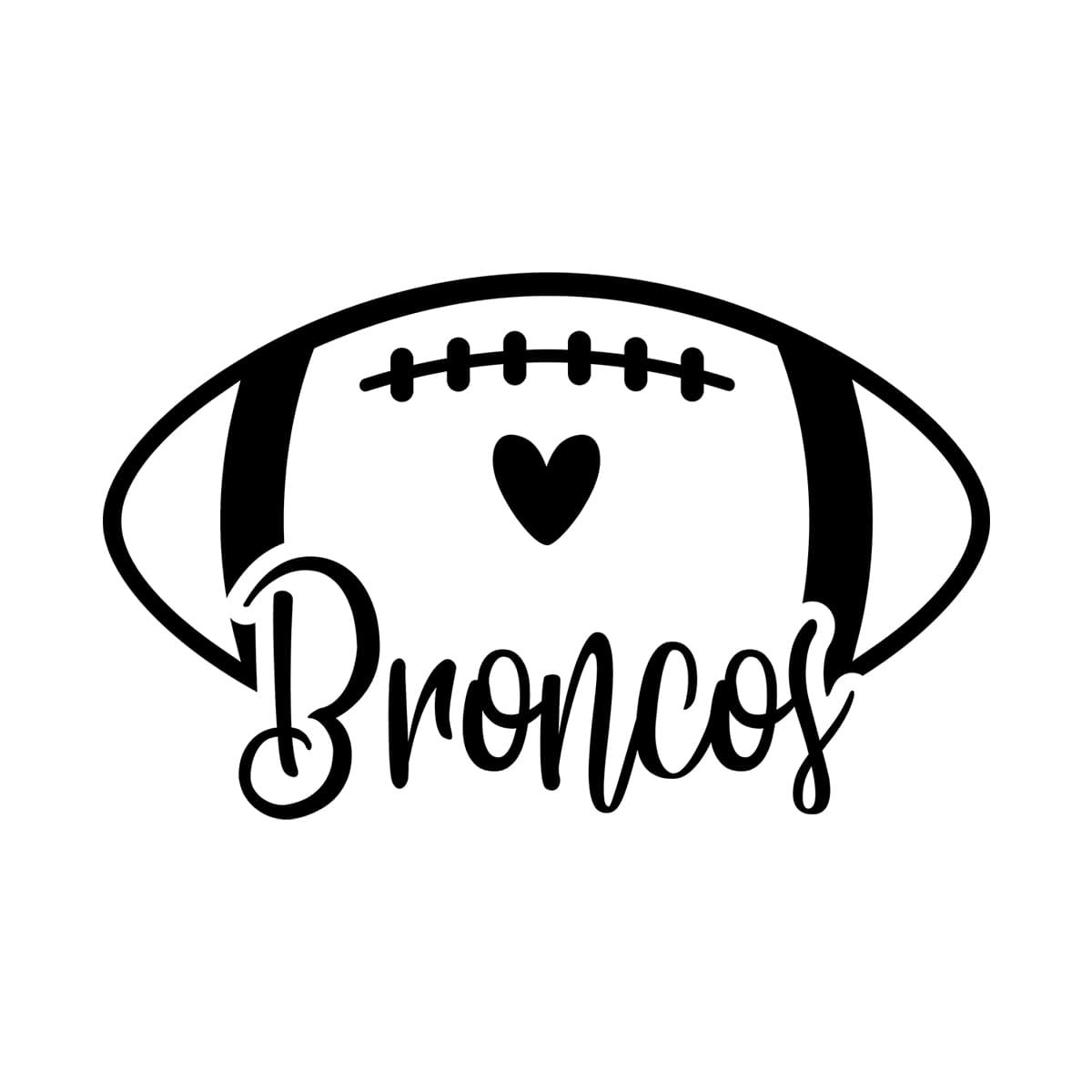 Broncos Football SVG 2740