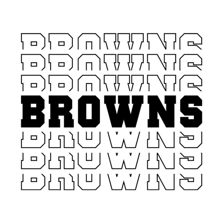 Browns Stacked SVG 2644