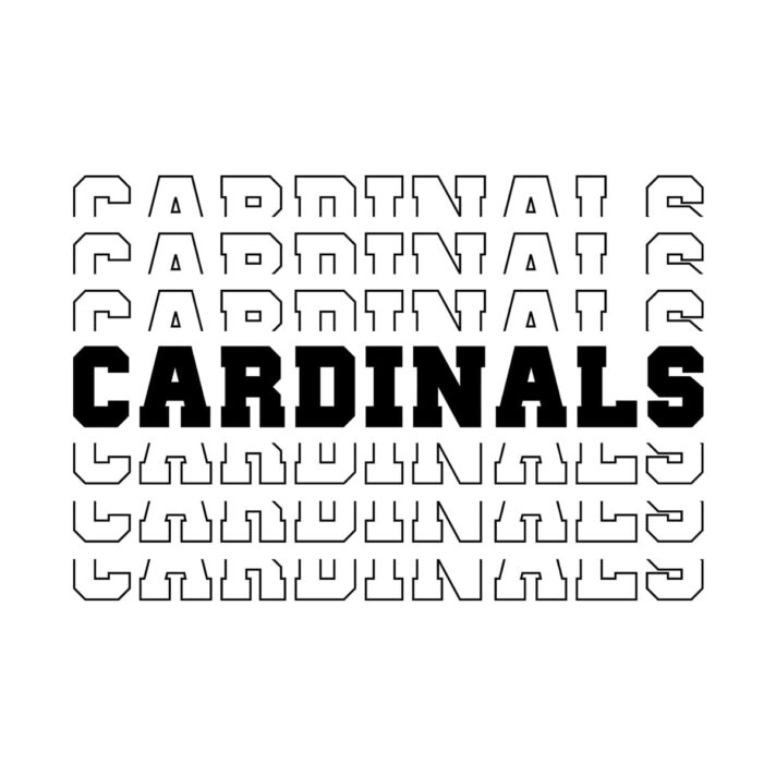 Cardinals Stacked SVG 2650