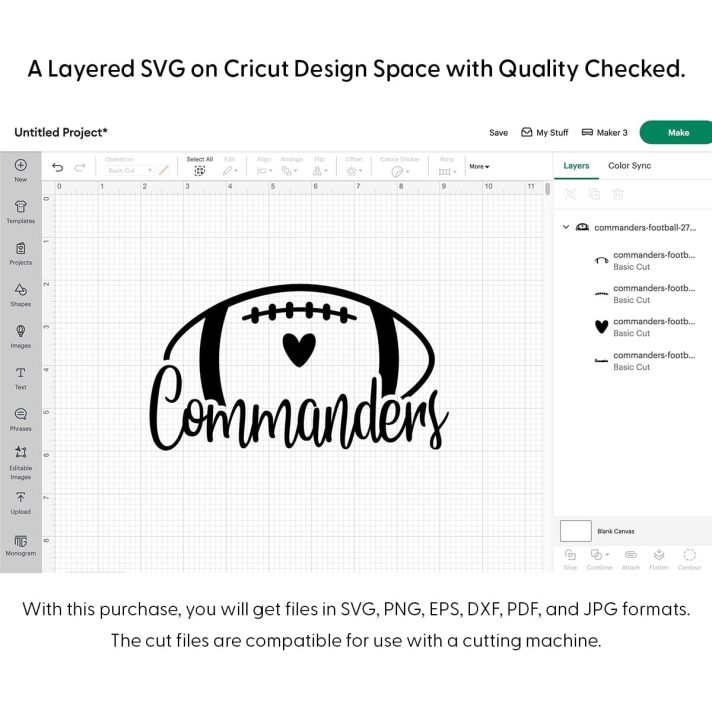 Commanders Football SVG 2761