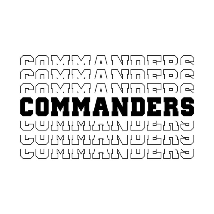 Commanders Stacked SVG 2662