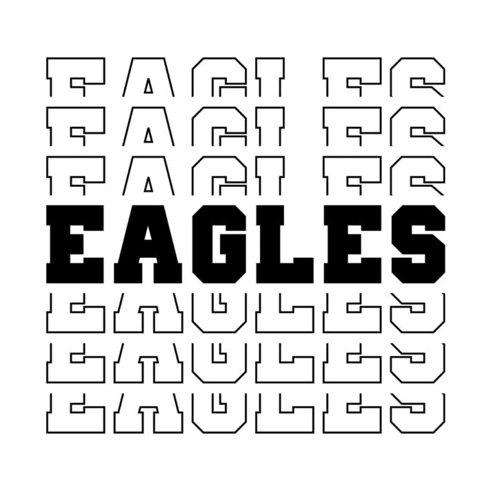 Eagles Stacked SVG 2671