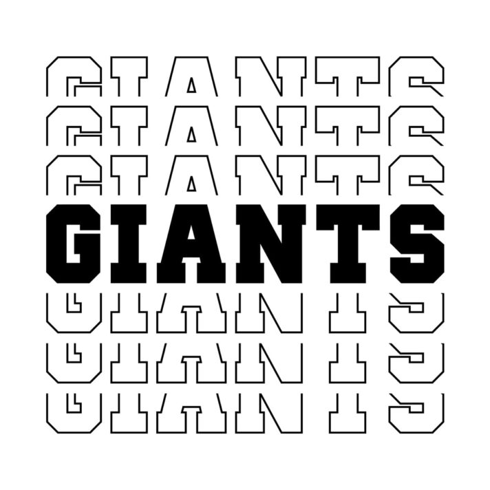 Giants Stacked SVG 2677