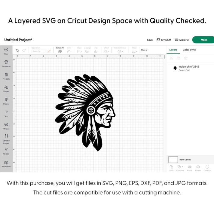 Indian Chief SVG 2842