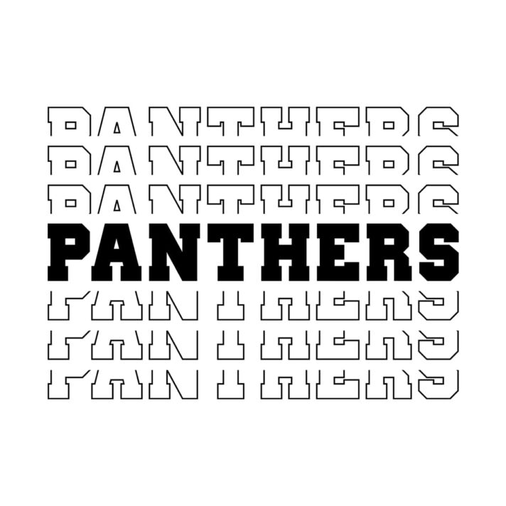Panthers Stacked SVG 2692