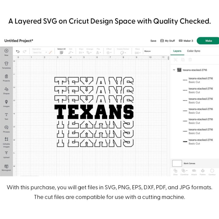 Texans Stacked SVG 2716