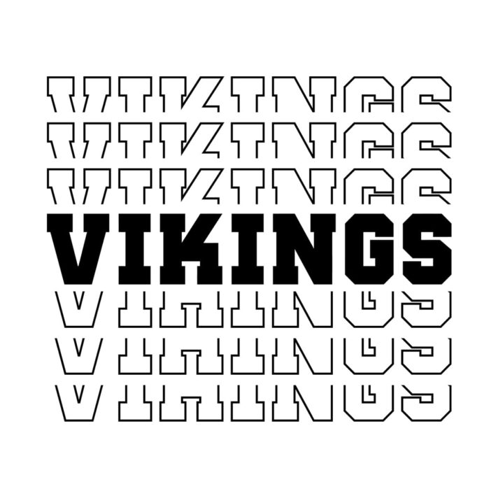 Vikings Stacked SVG 2722