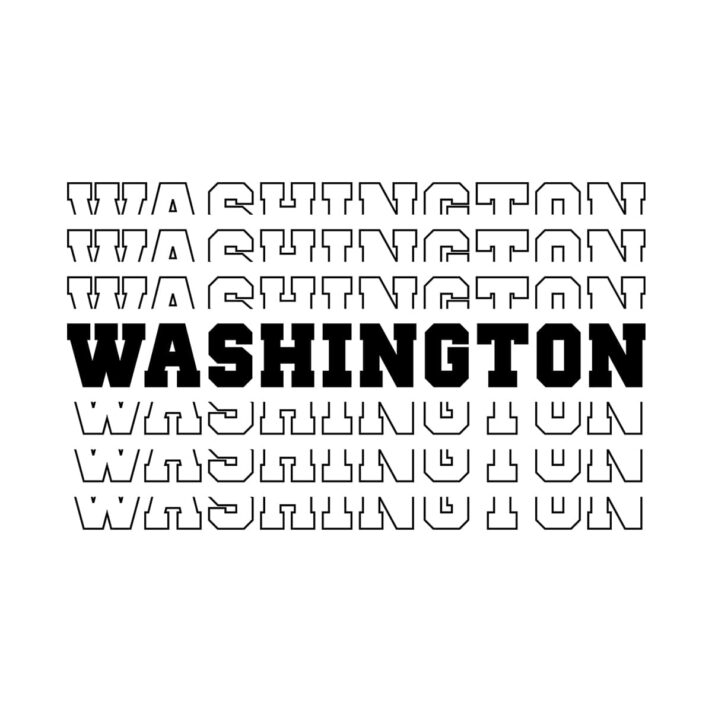 Washington Stacked SVG 2725