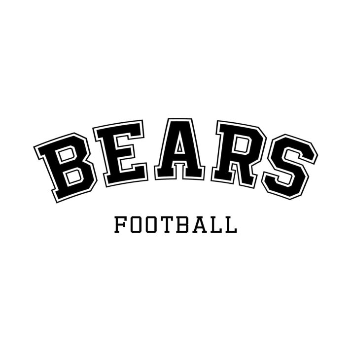 Bears Football Arc SVG 3151