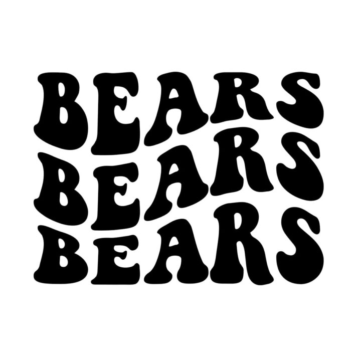 Bears Wavy SVG 3252