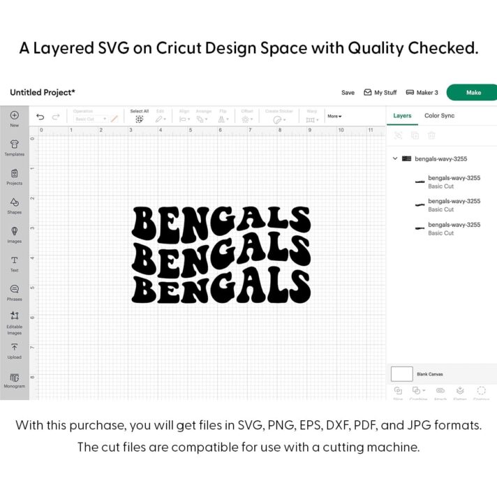 Bengals Wavy SVG 3255