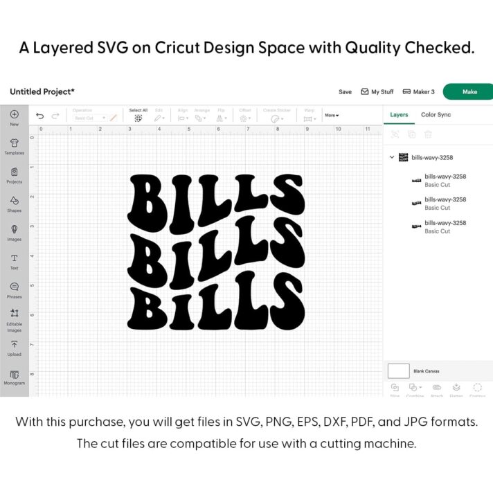 Bills Wavy SVG 3258