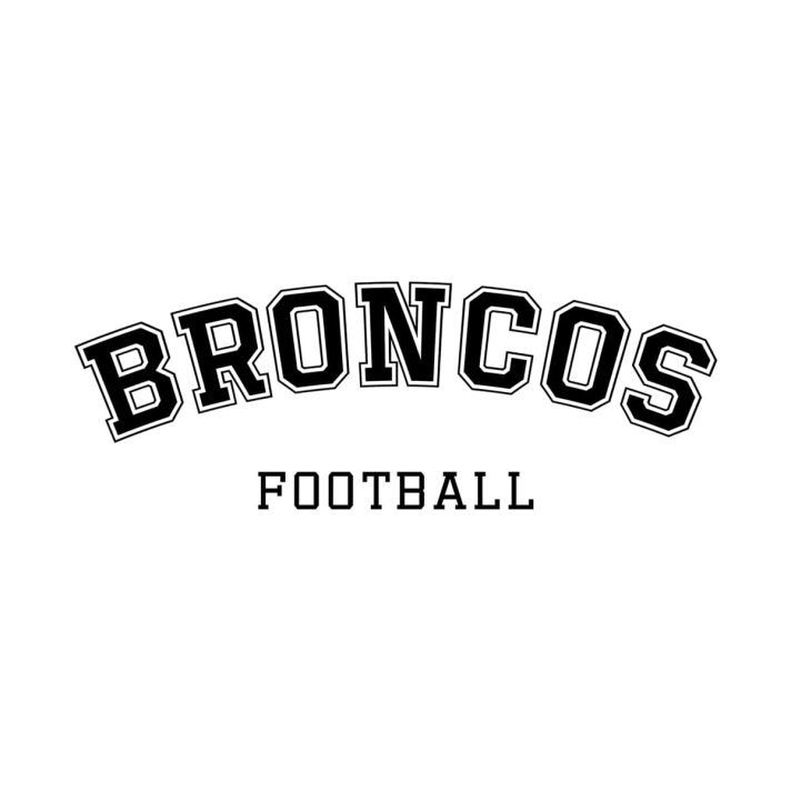Broncos Football Arc SVG 3160
