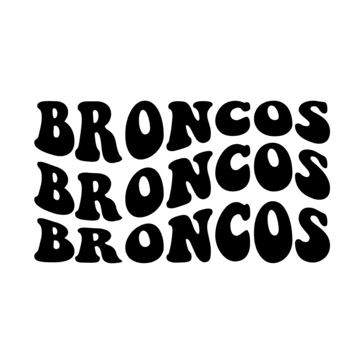 Broncos Wavy SVG 3261