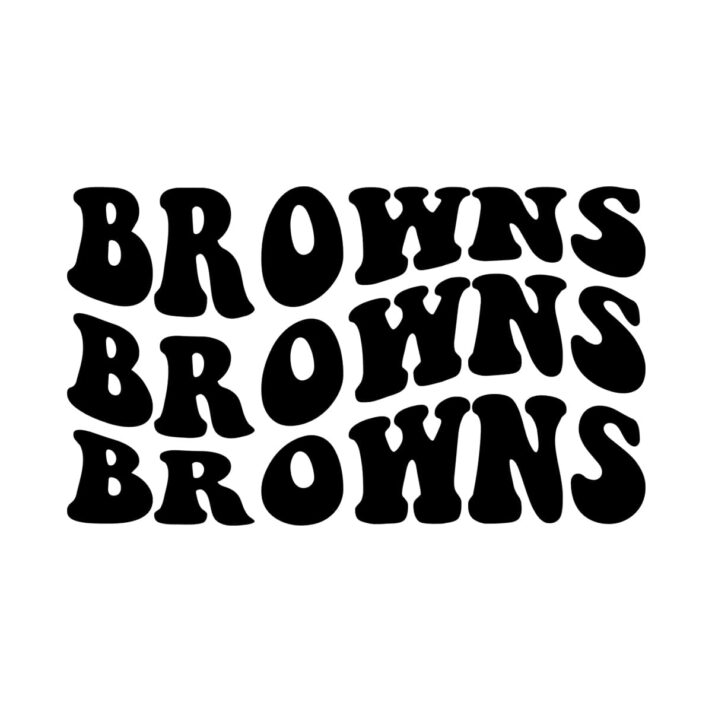 Browns Wavy SVG 3264