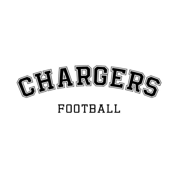 Chargers Football Arc SVG 3172