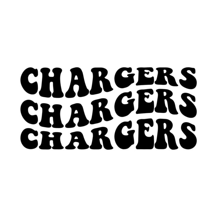 Chargers Wavy SVG 3273