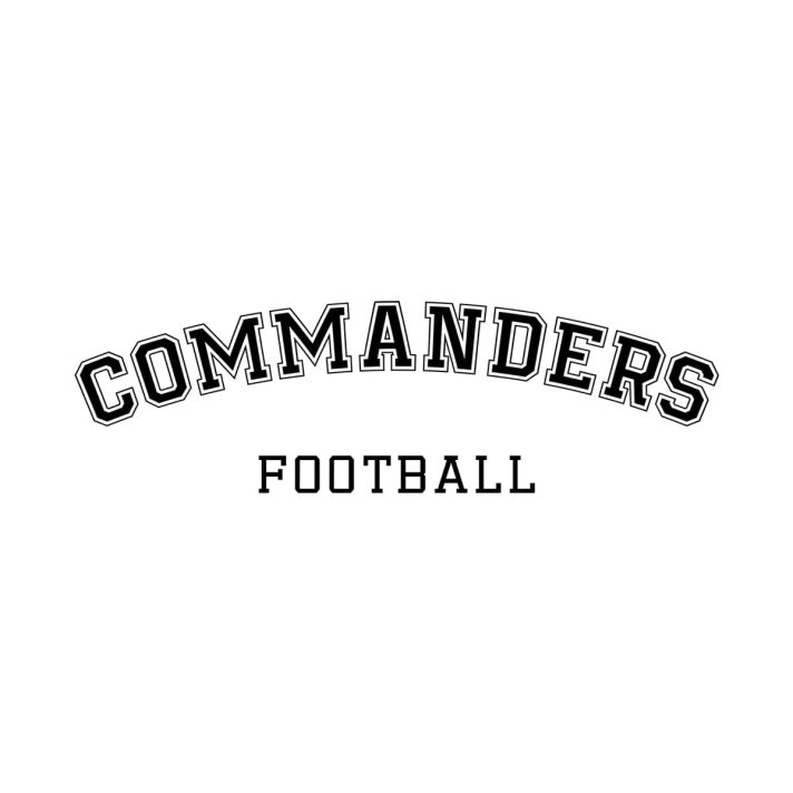 Commanders Football Arc SVG 3181