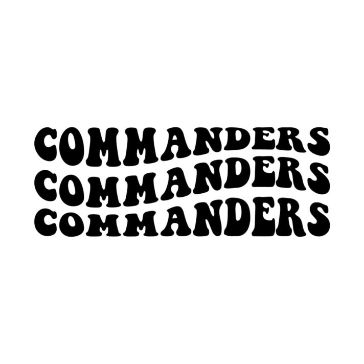 Commanders Wavy SVG 3282