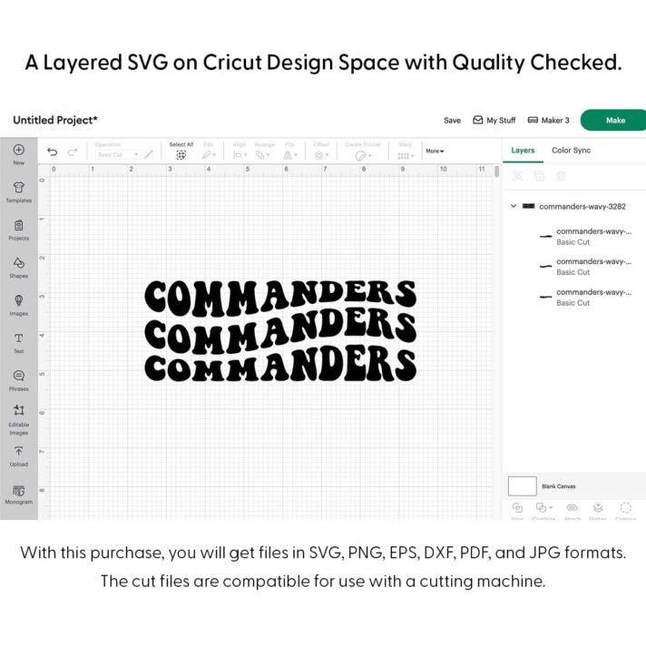 Commanders Wavy SVG 3282