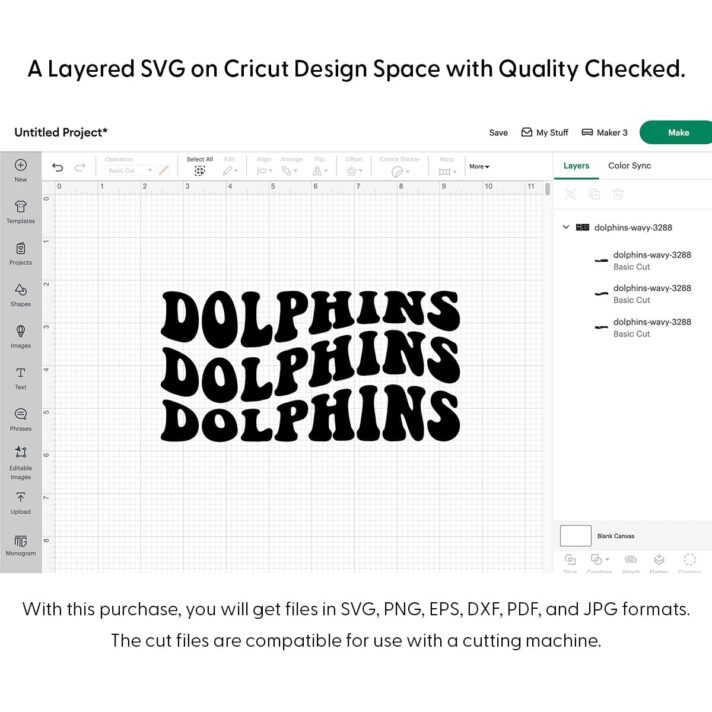 Dolphins Wavy SVG 3288