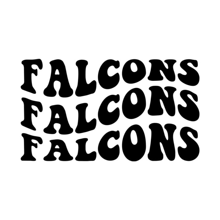 Falcons Wavy SVG 3294