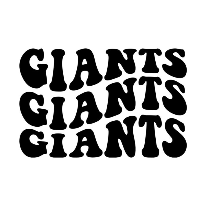 Giants Wavy SVG 3297