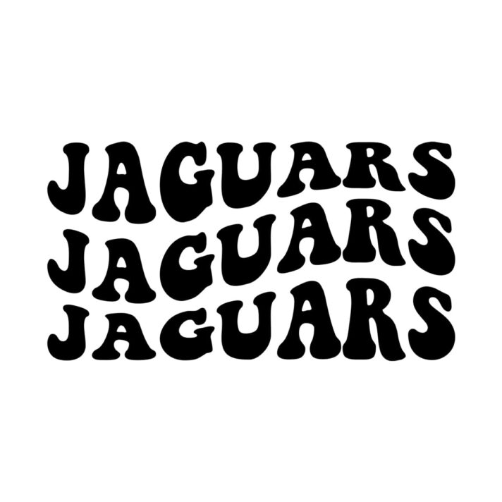 Jaguars Wavy SVG 3302