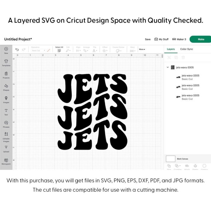 Jets Wavy SVG 3305