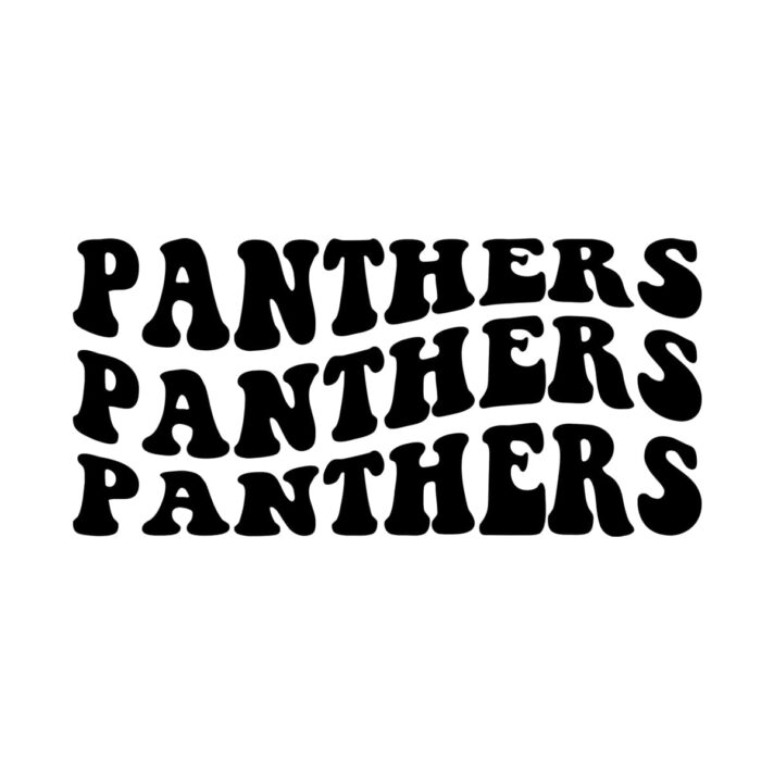 Panthers Wavy SVG 3317