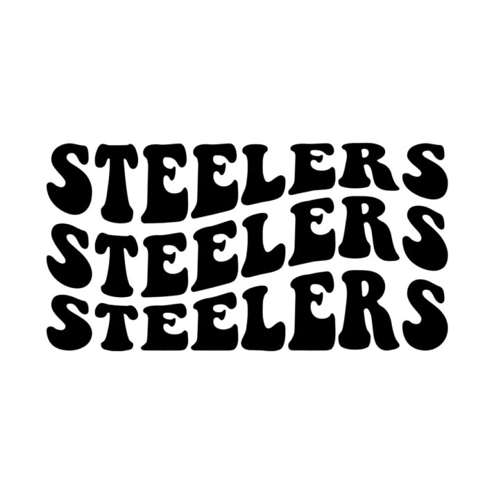 Steelers Wavy SVG 3343
