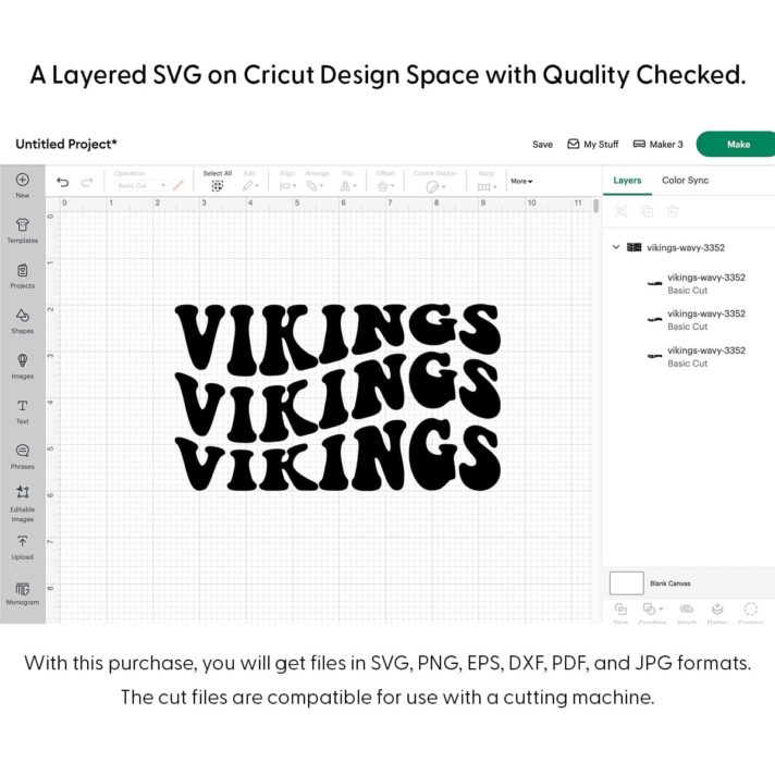 Vikings Wavy SVG 3352