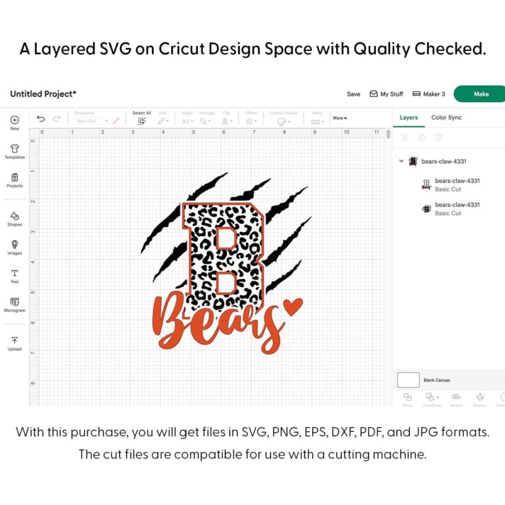 Bears Claw SVG 4331
