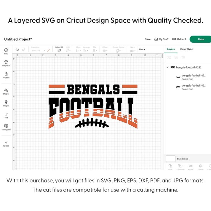 Bengals Football SVG 4292