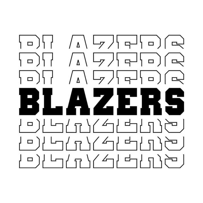 Blazers Stacked SVG 3850