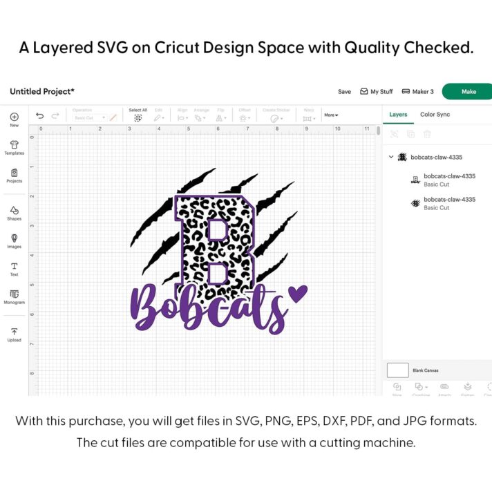 Bobcats Claw SVG 4335
