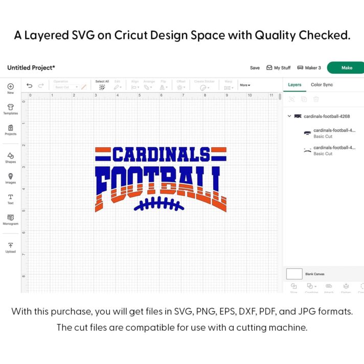 Cardinals Football SVG 4268