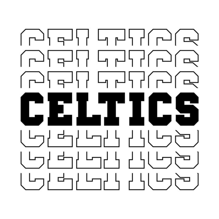 Celtics Stacked SVG 3862