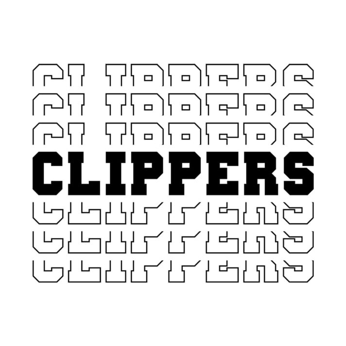 Clippers Stacked SVG 3865