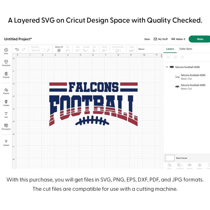 Falcons Football SVG 4295