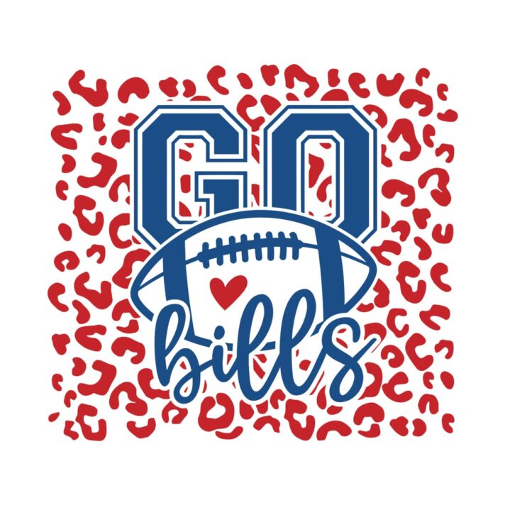 Go Bills Football Leopard SVG 4307